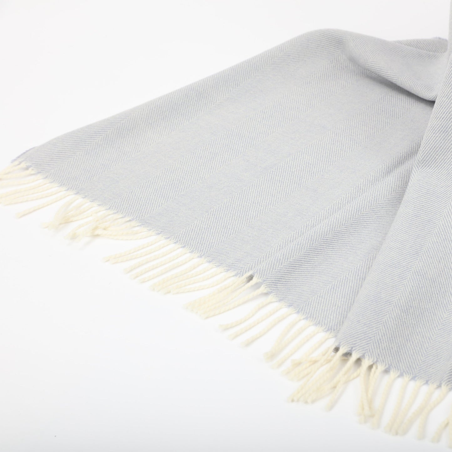 Merino Lambswool Blanket - Pale Blue