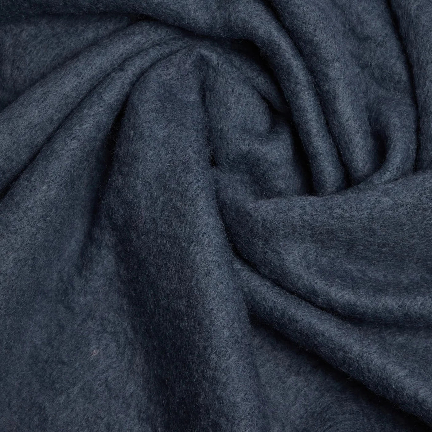 Mohair Throw - Steel Blue