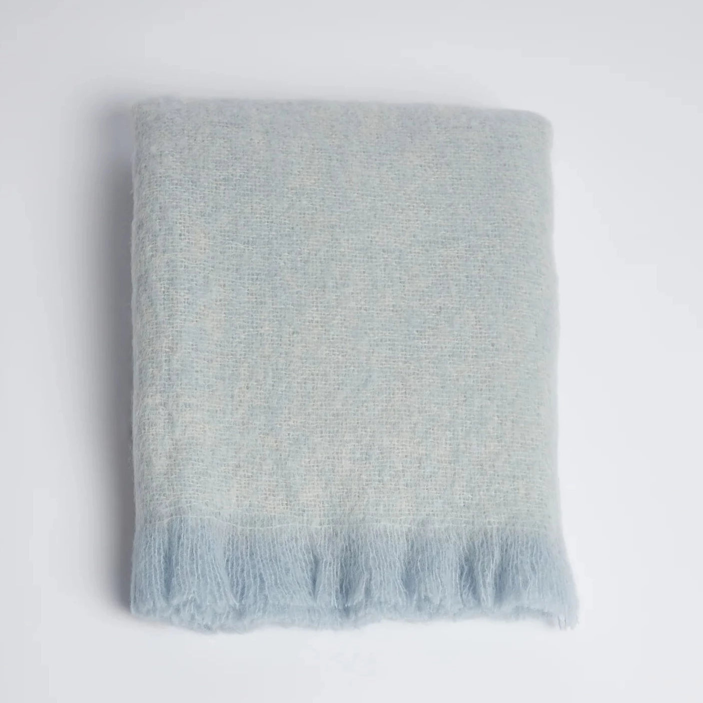 Mohair Throw - Sea Mist